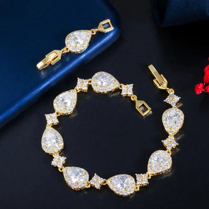 Zirconia Droplet Bracelet