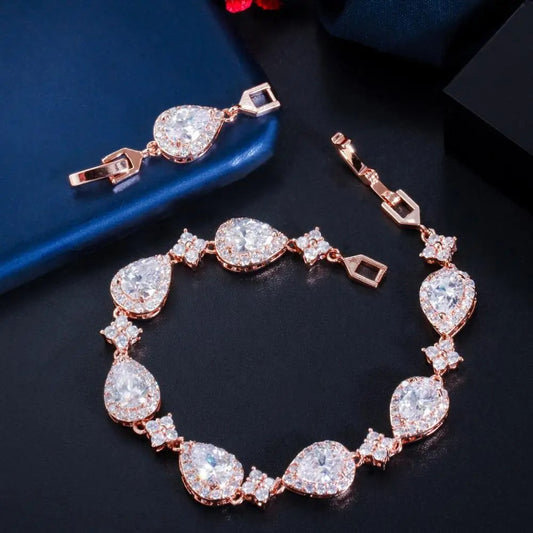 Zirconia Droplet Bracelet